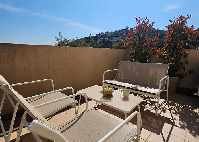 Panorama Unique Standing Cannes A Portee & Piscine Chauffee Διαμέρισμα Mandelieu