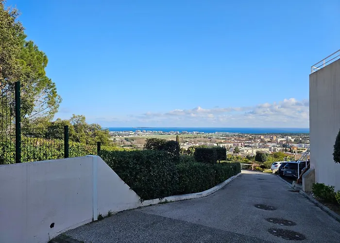Panorama Unique Standing Cannes A Portee & Piscine Chauffee Διαμέρισμα Mandelieu